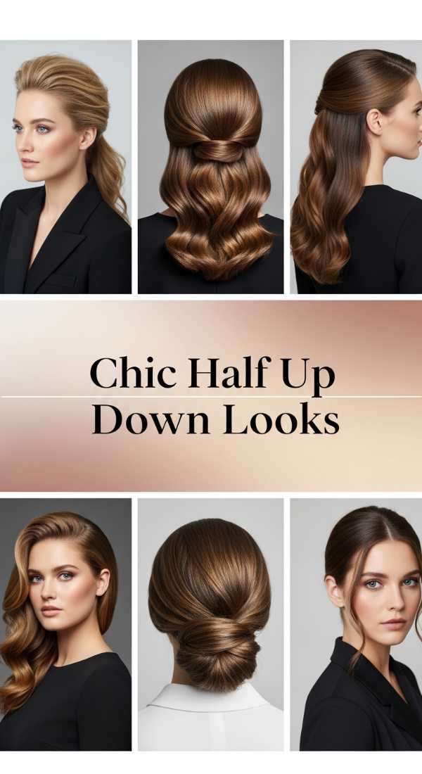Chic Half Up Down Looks 6a03670bee9db