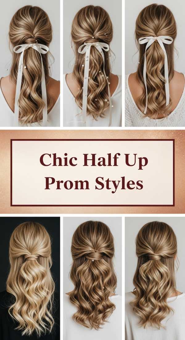 From Prom Queen to Beach Goddess: Enchanting Hair Trends for Summer Chic Half Up Prom Styles 6a0366f9aca43