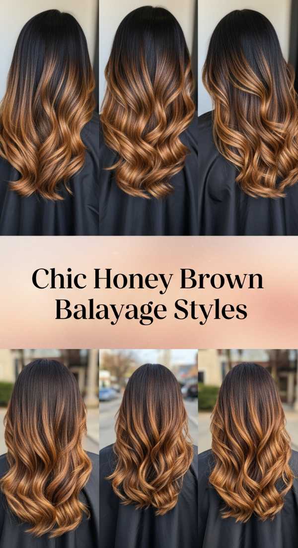 Chic Honey Brown Balayage Styles 6a08d28cc2cd6