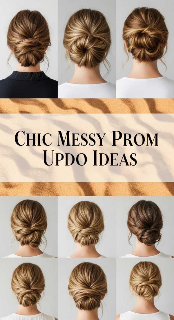The Ultimate Guide to Dreamy Prom Hair: Elegant Styles for Every Length Chic Messy Prom Updo Ideas 6a0375fc6ced8