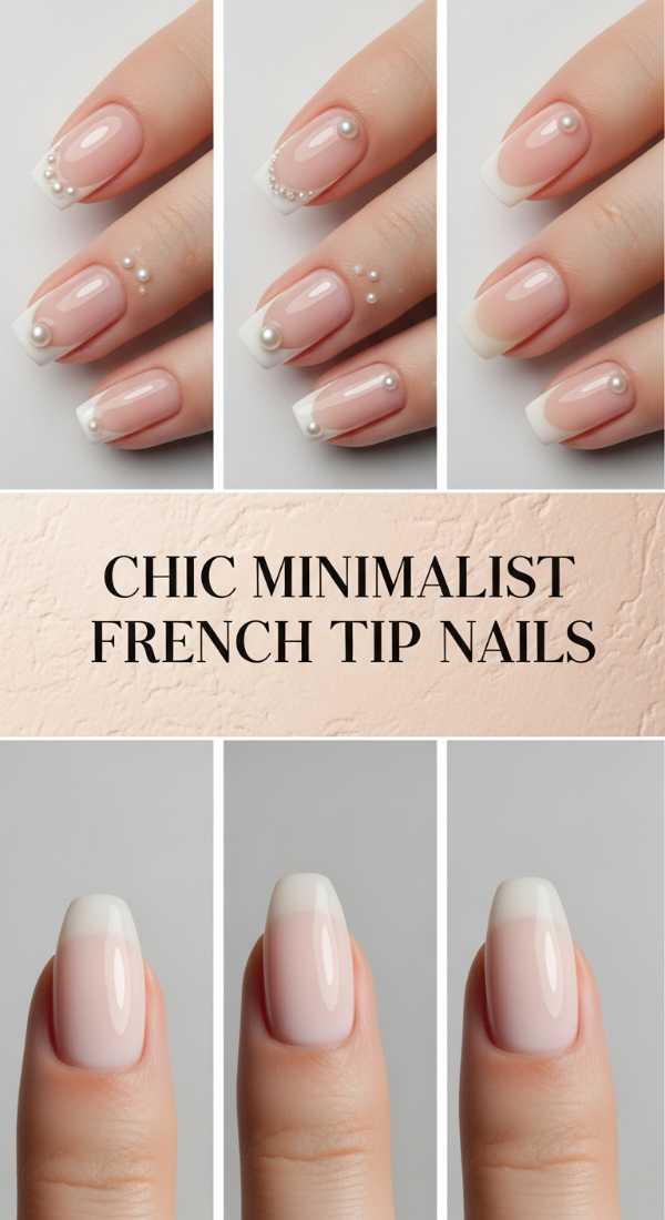 Chic Minimalist French Tip Nails 6a13490ecca69