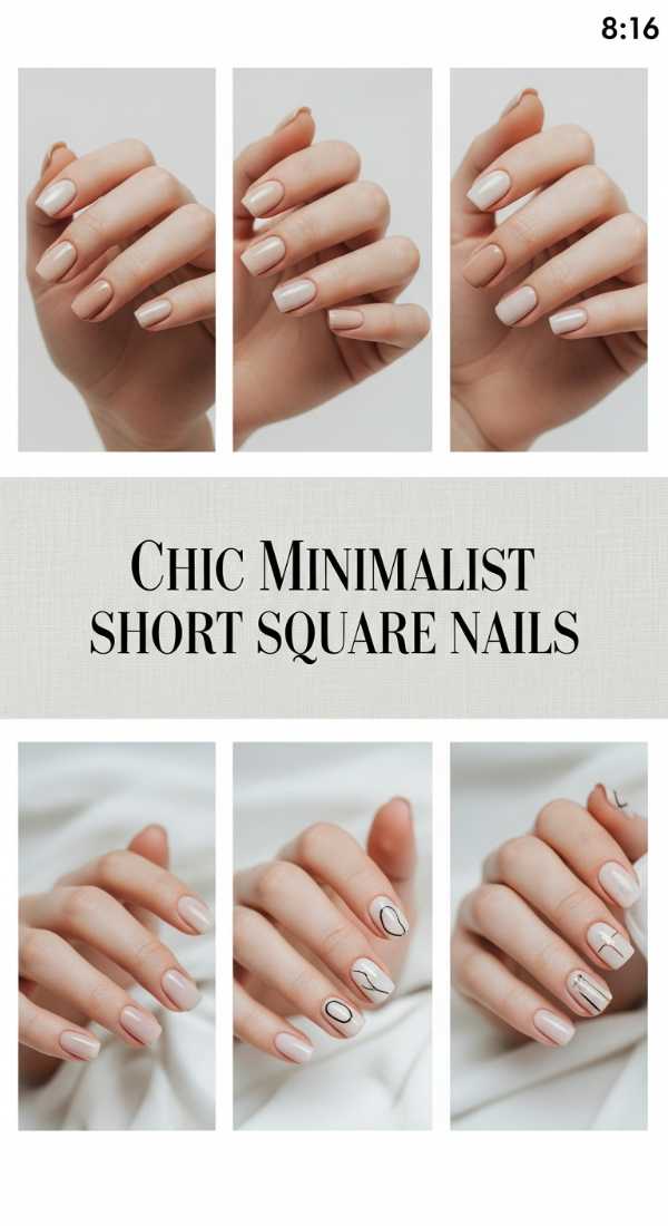 Chic Minimalist Short Square Nails 6a006c6c01e46