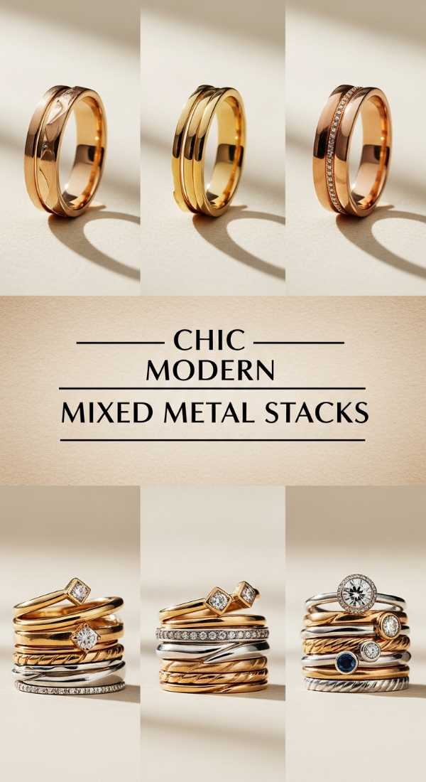 Chic Modern Mixed Metal Stacks 69fdbc262b929