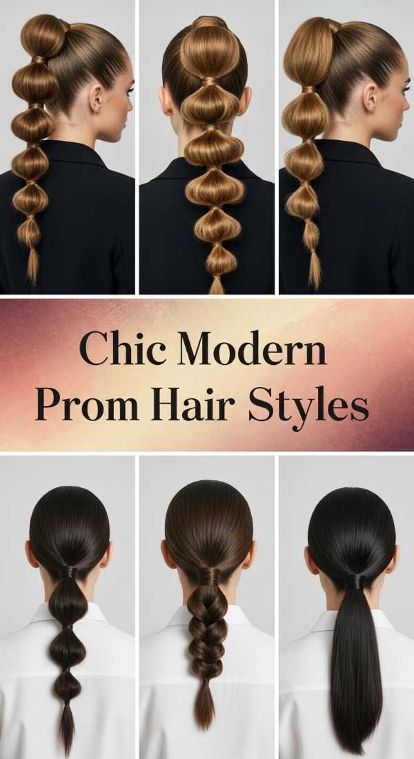 Crown Jewels: Elegant Updos and Waves for the Modern Prom Queen Chic Modern Prom Hair Styles 69fde76e116b9