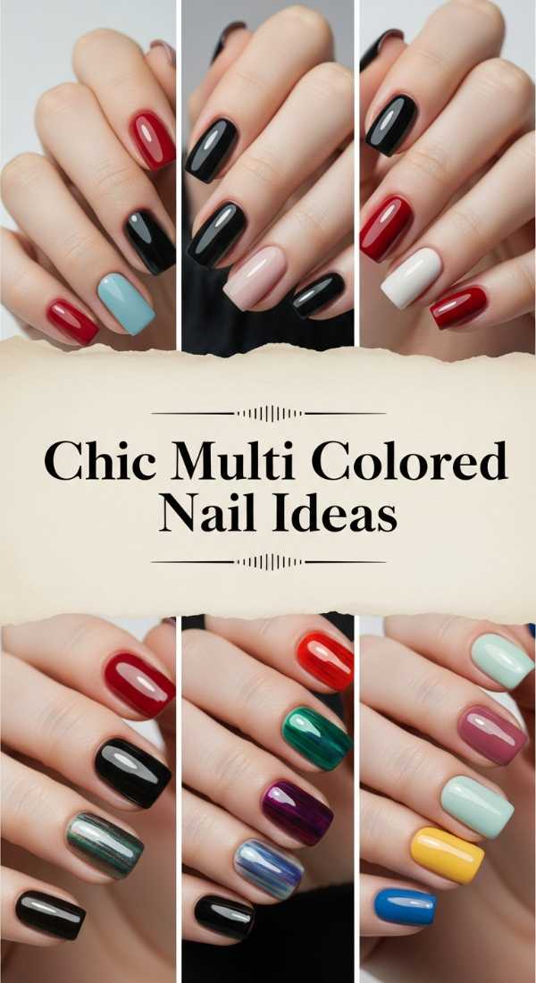 Chic Multi Colored Nail Ideas 6a08b1a54b247