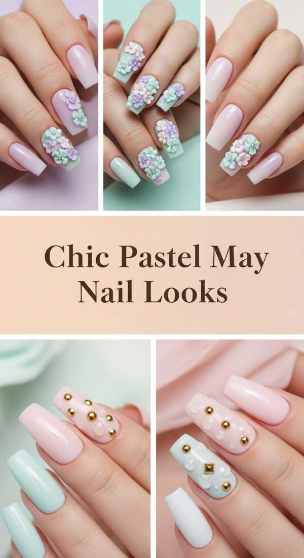 Chic Pastel May Nail Looks 6a134f1b4cb2b