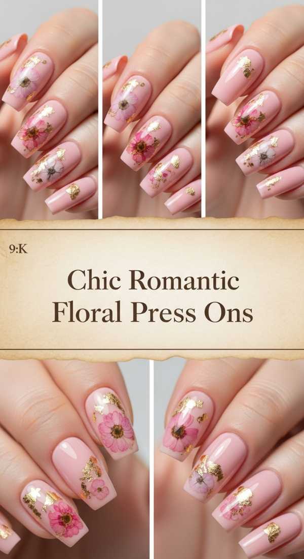 Chic Romantic Floral Press Ons 6a0859b70a239