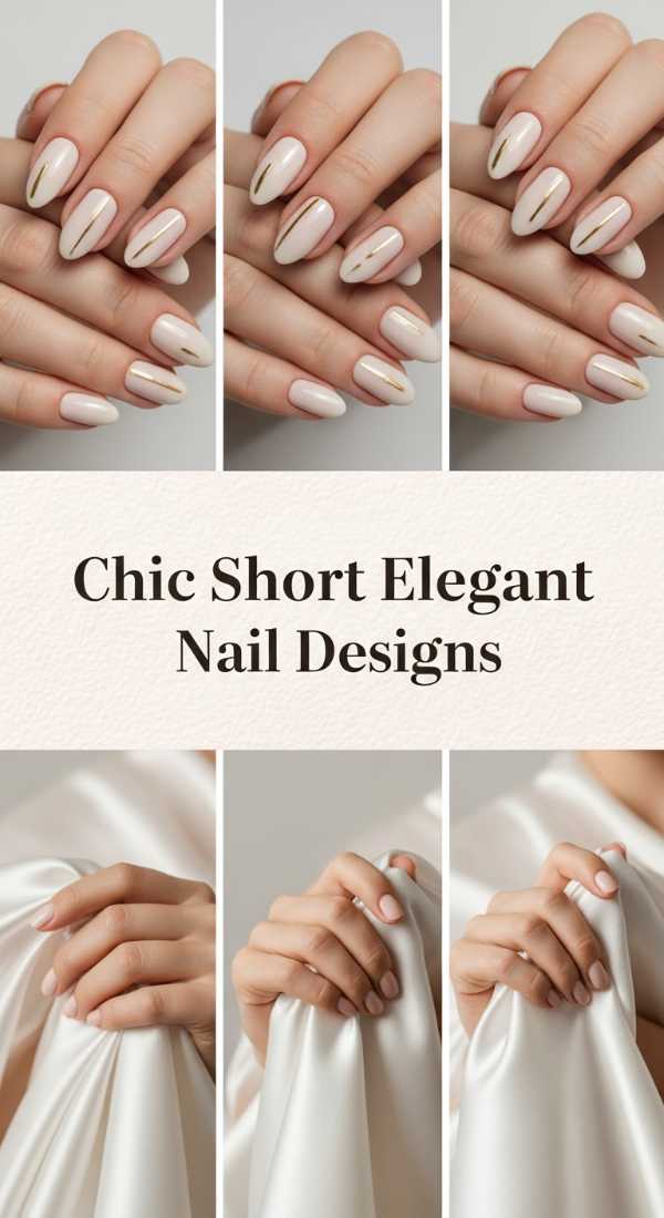 Chic Short Elegant Nail Designs 6a085b74cd654