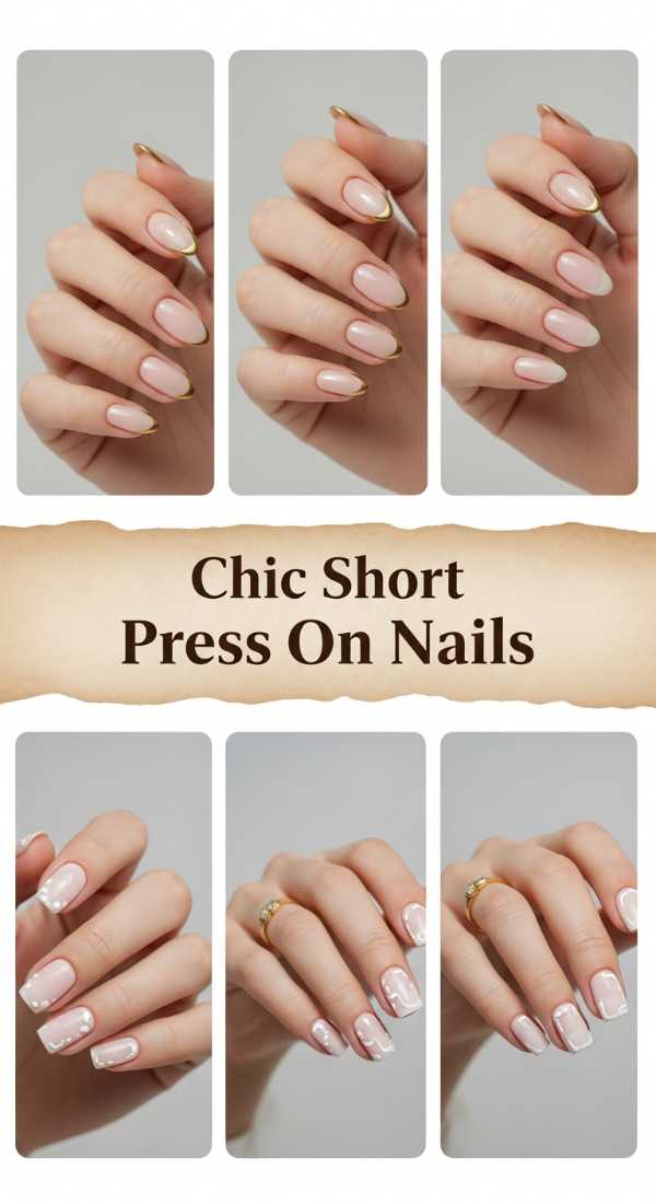 Chic Short Press On Nails 6a085b7e4a172