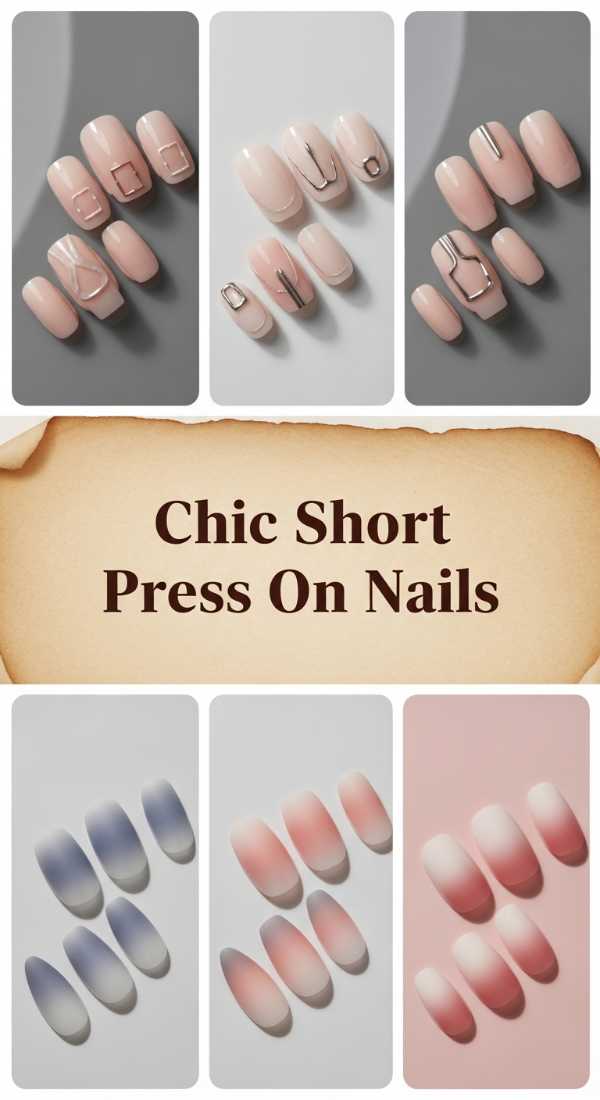 Chic Short Press On Nails 6a1340789f5d0
