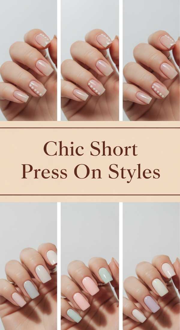 Chic Short Press On Styles 6a134e504631c