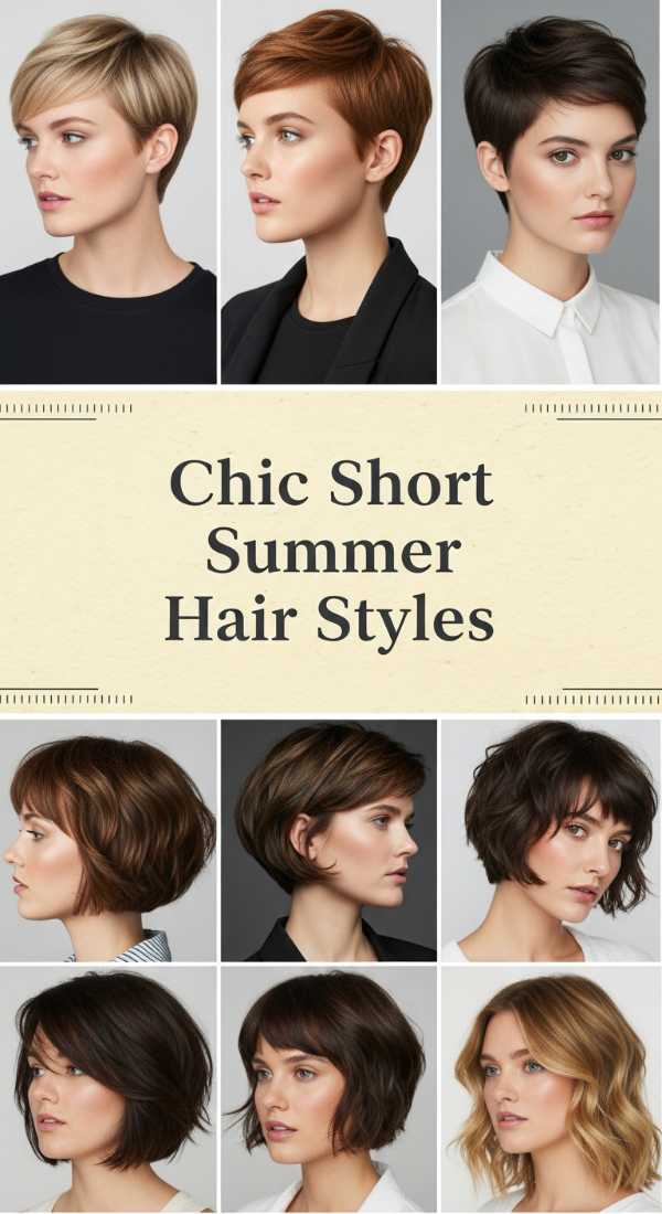 High-Gloss Glamour: A Curated Lookbook of Premium Hair Trends Chic Short Summer Hair Styles 6a08ce5ade48d