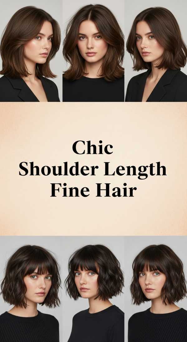Elite Elegance: Unveiling the Secrets of Luxury Hair Makeovers Chic Shoulder Length Fine Hair 6a142b6102247