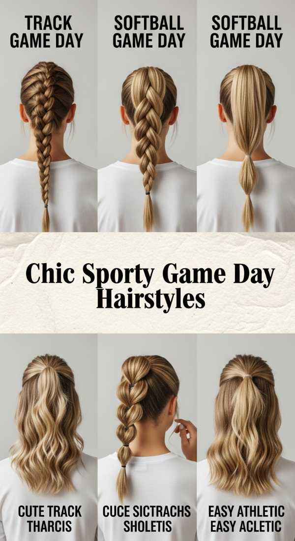 Chic Sporty Game Day Hairstyles 69ff7f24bb4ab