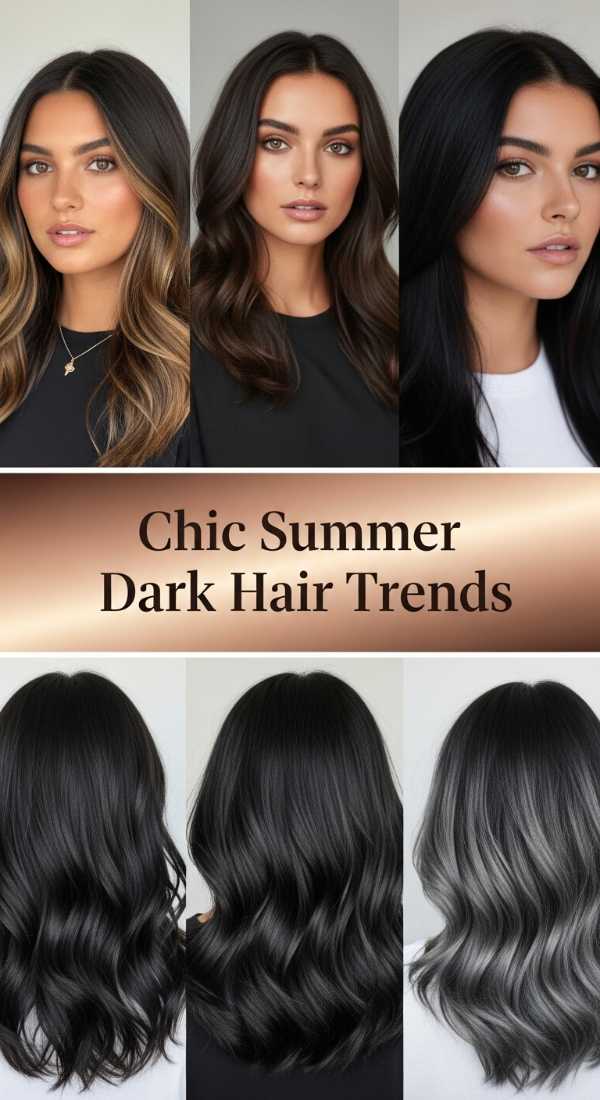 From Cyber-Chic to Retro-Revival: 2026’s Biggest Hair Trends Revealed Chic Summer Dark Hair Trends 6a141de653bf8