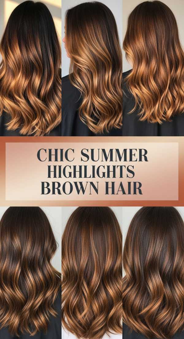 Chic Summer Highlights Brown Hair 69ff7f12449df