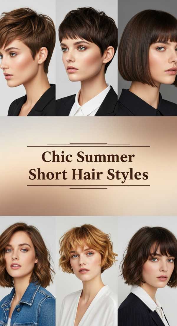 Chic Summer Short Hair Styles 69ff80b27b425
