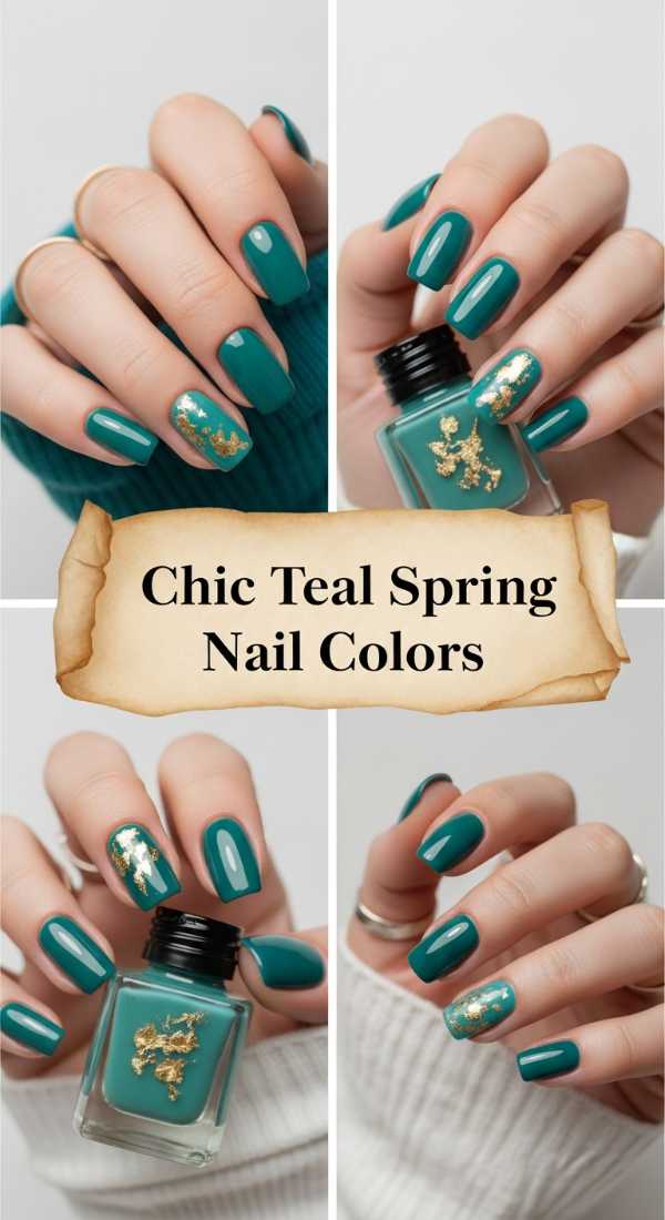 The Future of Your Fingertips: Top 2026 Nail Trends You’ll Love Chic Teal Spring Nail Colors 69ff6db6f171c