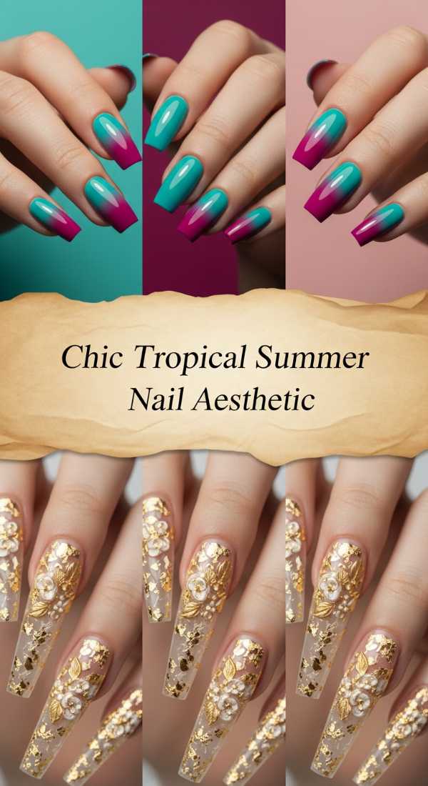 Chic Tropical Summer Nail Aesthetic 6a134d2887dc7