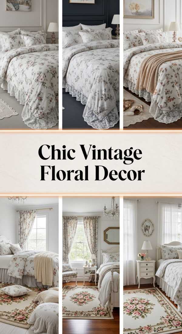 Chic Vintage Floral Decor 69f48f36bf9f8