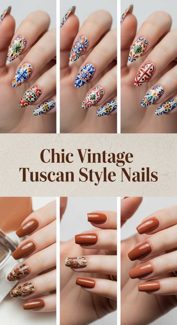 Chic Vintage Tuscan Style Nails 69ff6da04bf7d
