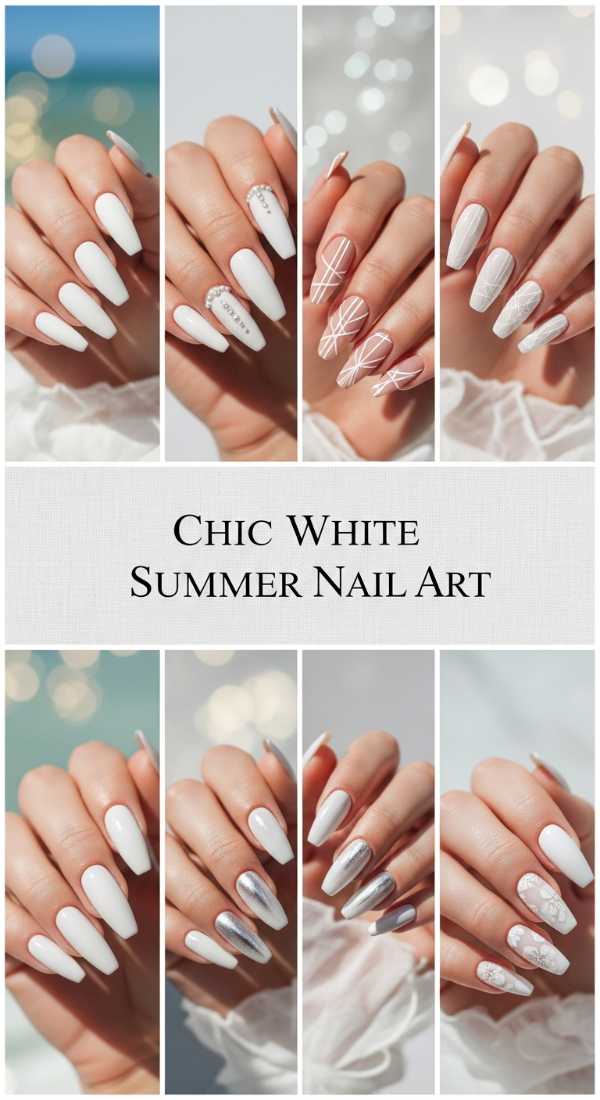 Chic White Summer Nail Art 6a006b5c95f01