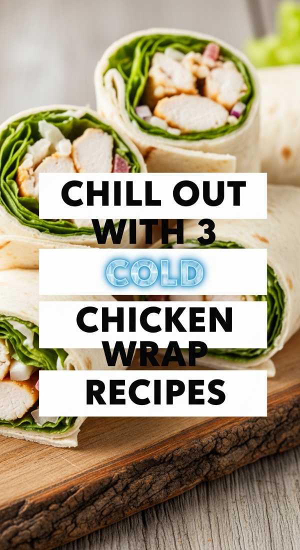 Chill Out With 3 Cold Chicken Wrap Recipes 6a017dd10faaf