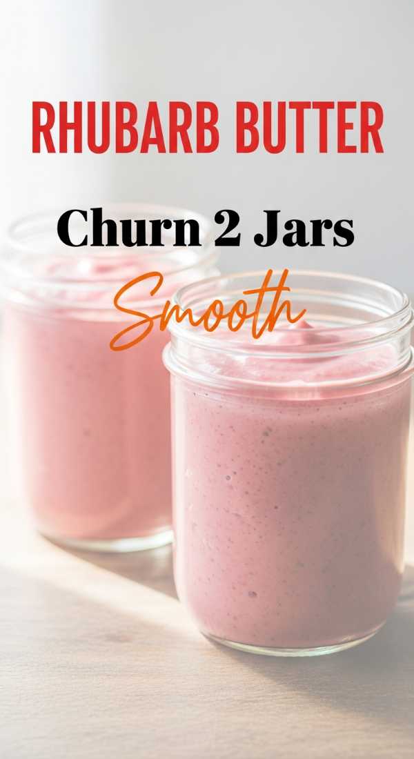 Churn 2 Jars Of Smooth Rhubarb Butter 69f71b17b015d