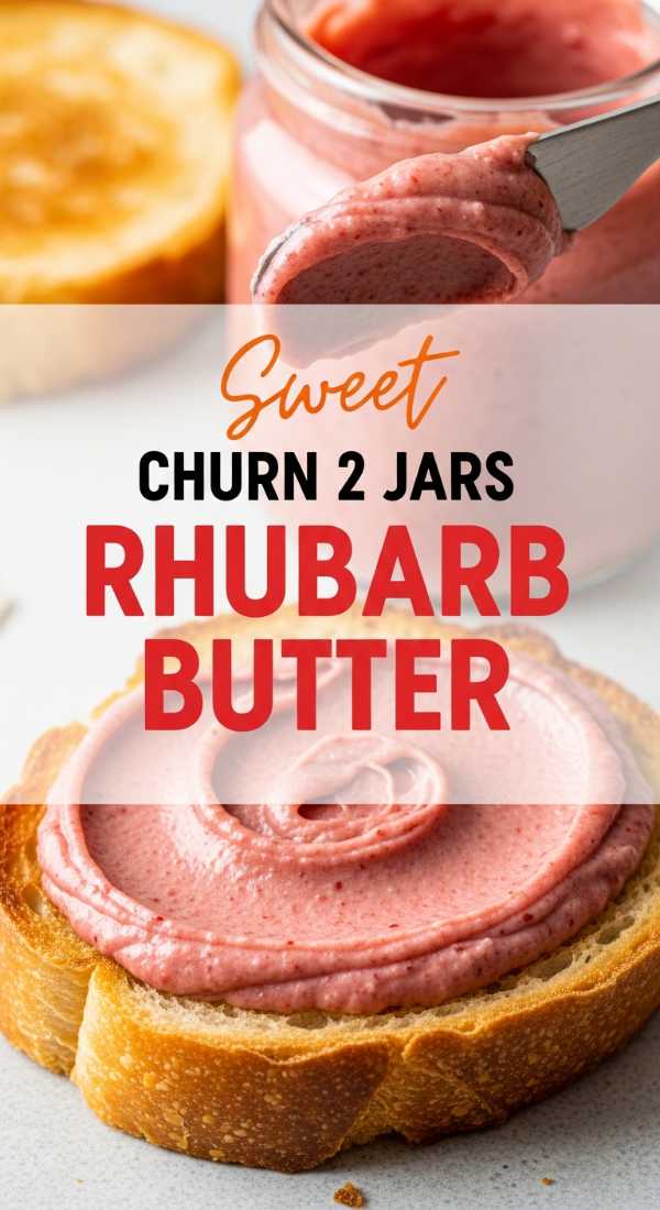 Churn 2 Jars Of Smooth Rhubarb Butter 6a149c67d46fb