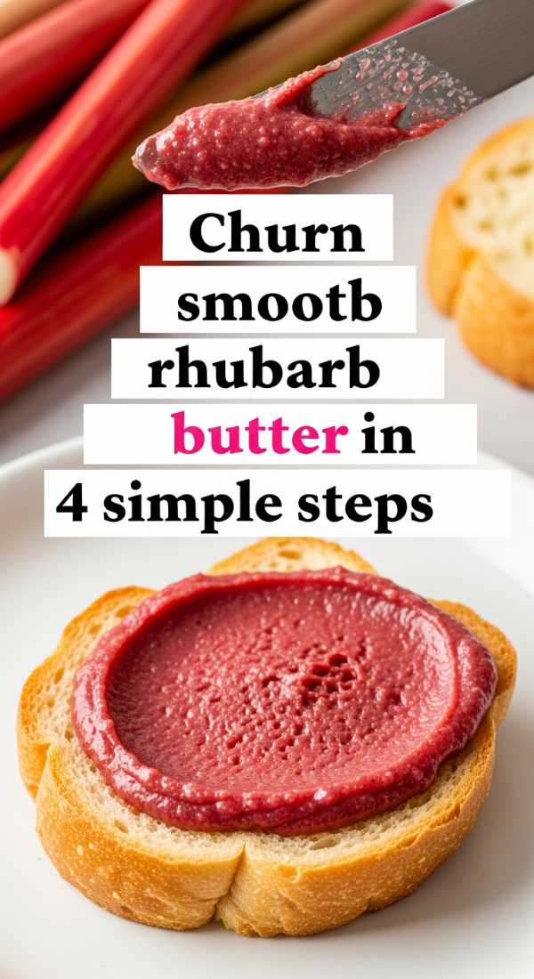 Sweet & Tangy Perfection: The Ultimate Strawberry Rhubarb Dessert Guide Churn Smooth Rhubarb Butter In 4 Simple Steps 69fd8ca043222