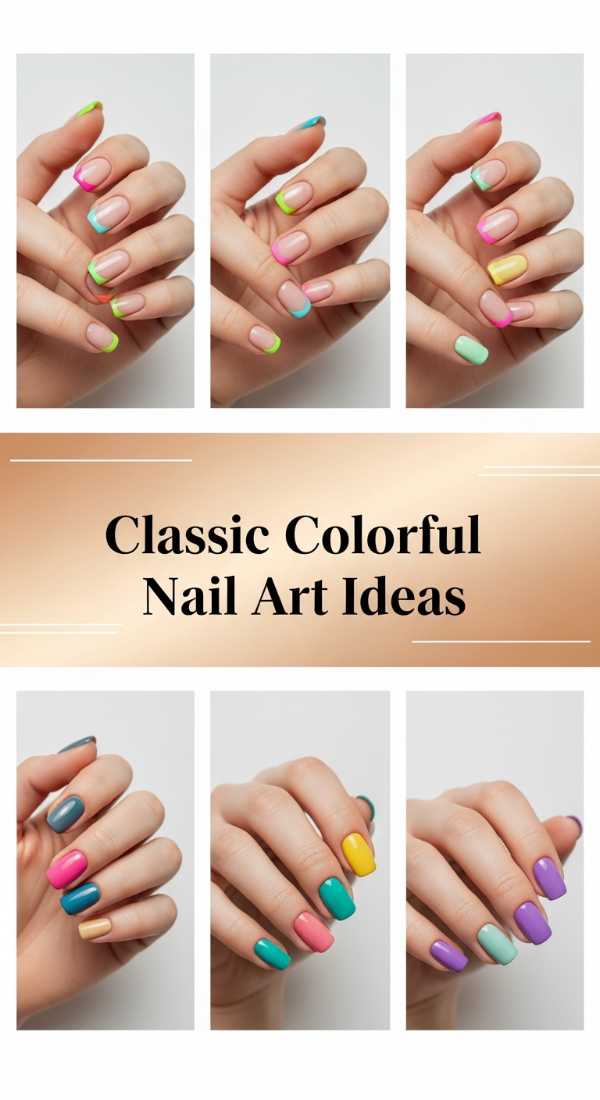 Classic Colorful Nail Art Ideas 6a08b02036821