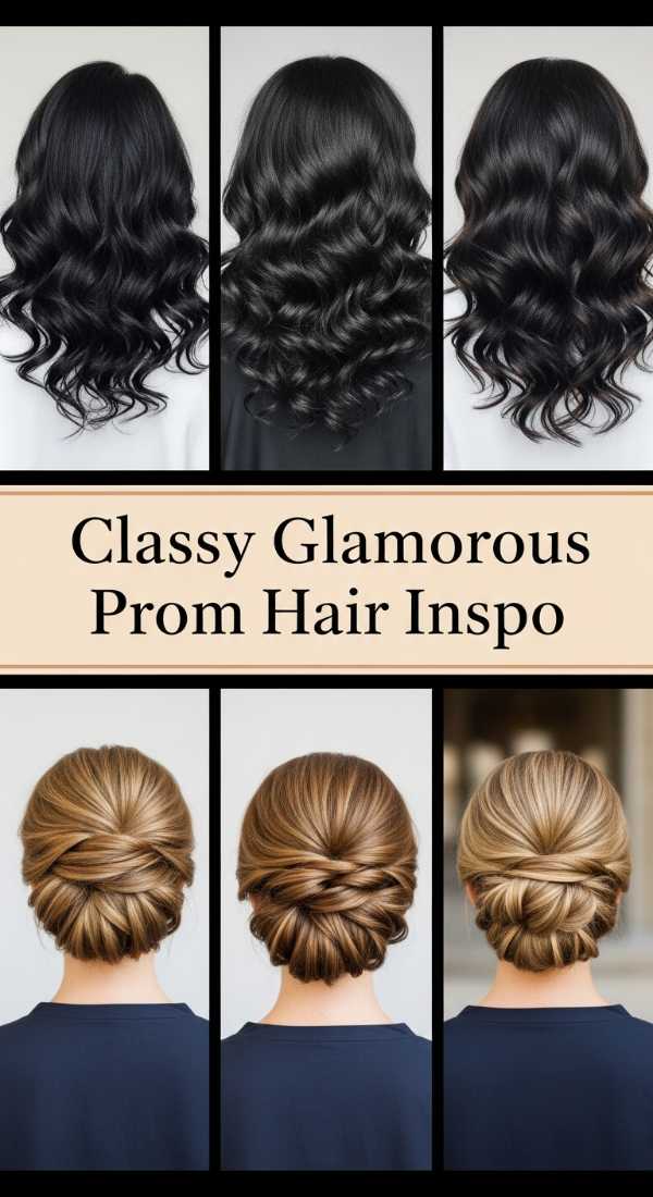Crown Jewels: Elegant Updos and Waves for the Modern Prom Queen Classy Glamorous Prom Hair Inspo 69fde76e9b169