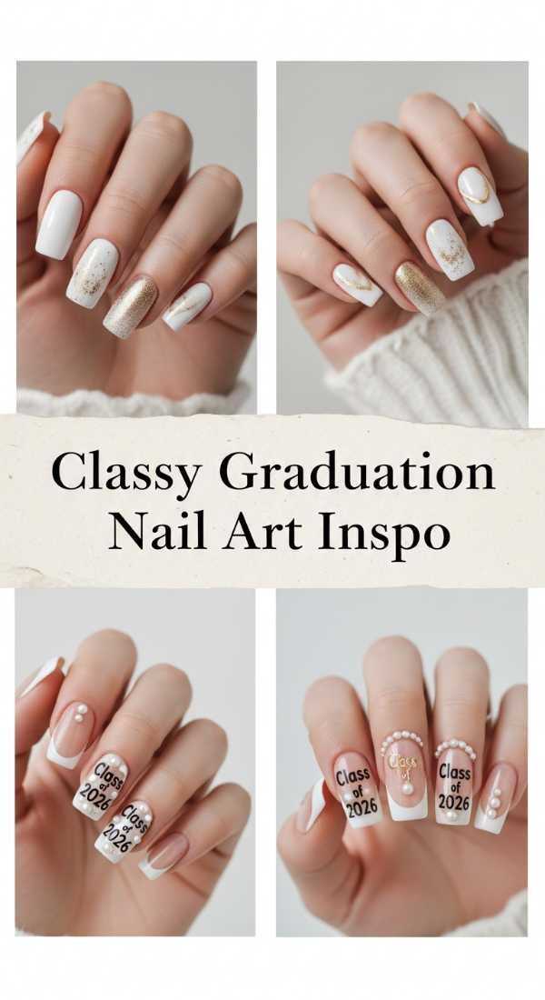 The Art of the Gala: Your Ultimate Luxury Celebration Style Guide Classy Graduation Nail Art Inspo 6a1343e3ed387