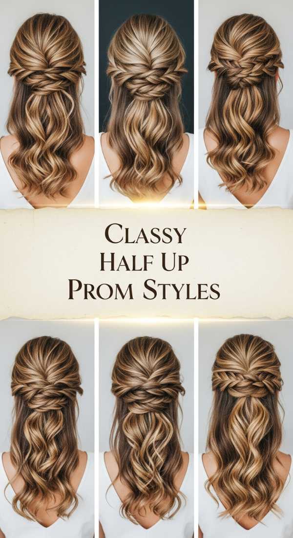 Classy Half Up Prom Styles 6a036713d38e9