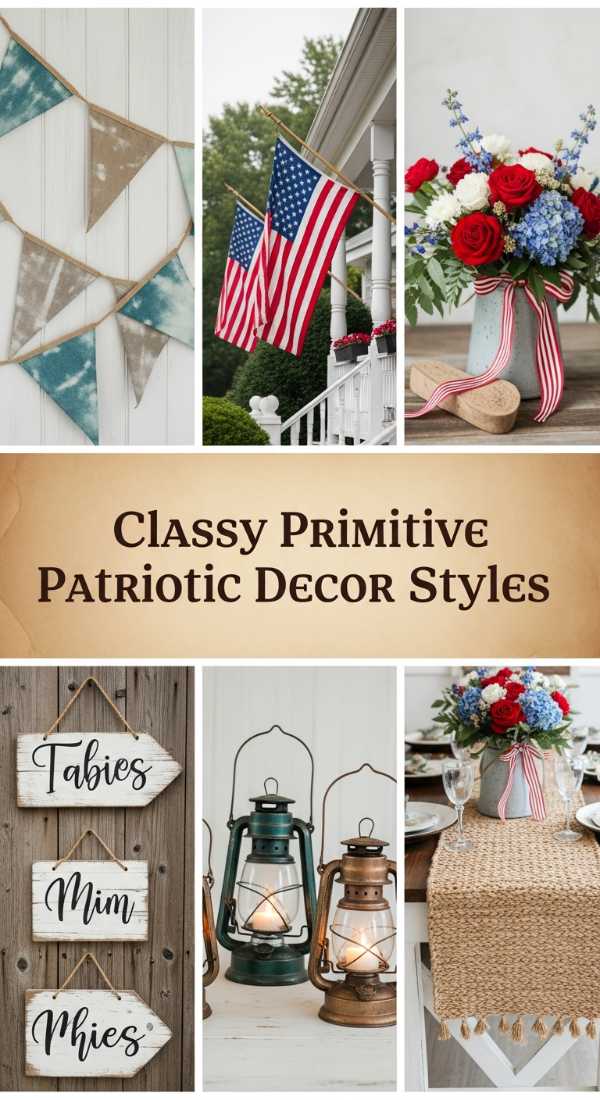 Classy Primitive Patriotic Decor Styles 6a04b76ee291f