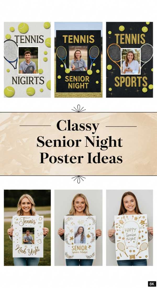 Gilded Glamour: High-End Nail Trends for Your Next Big Event Classy Senior Night Poster Ideas 6a1343e0b92c2