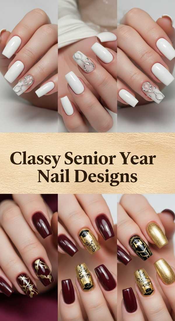 Classy Senior Year Nail Designs 6a134c47db6fe