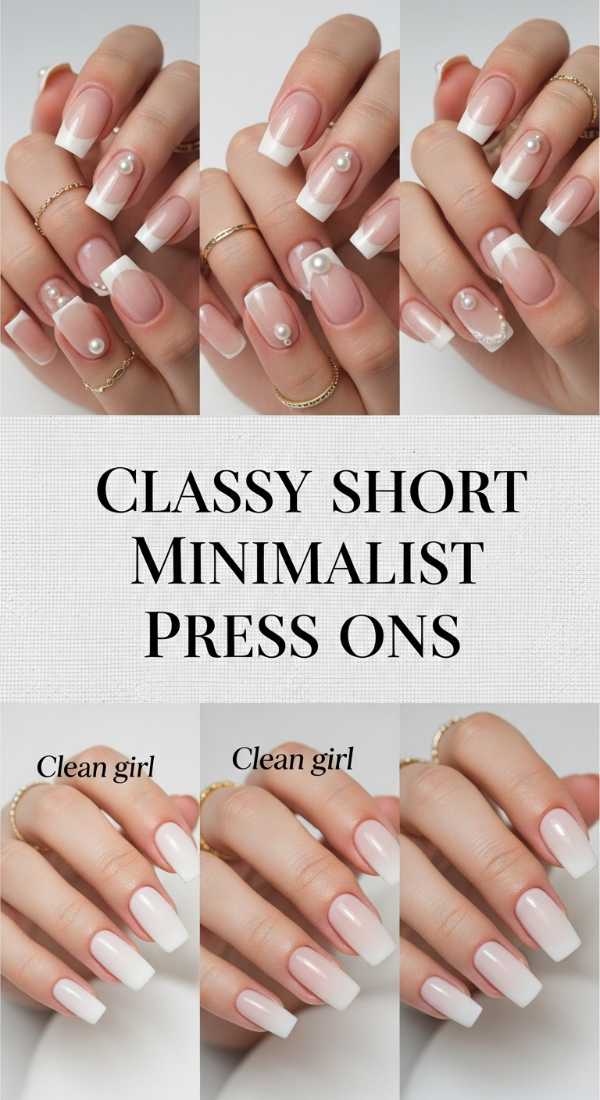 Beyond the Salon: Why High-End Press-Ons Are the New Gold Standard Classy Short Minimalist Press Ons 6a1347d42d244