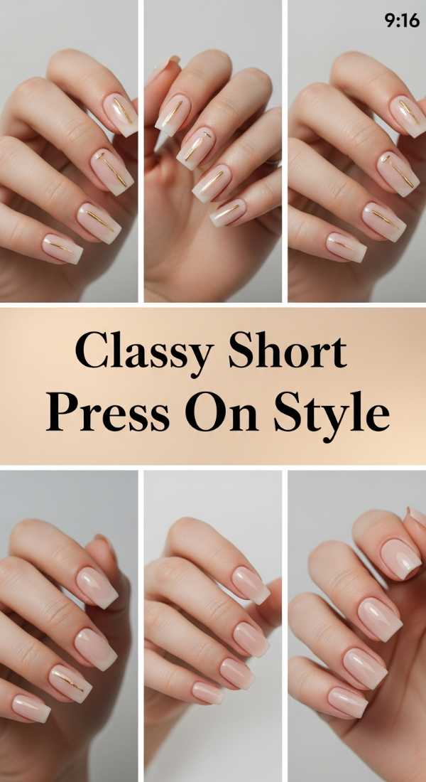 Classy Short Press On Style 6a0858498ed55