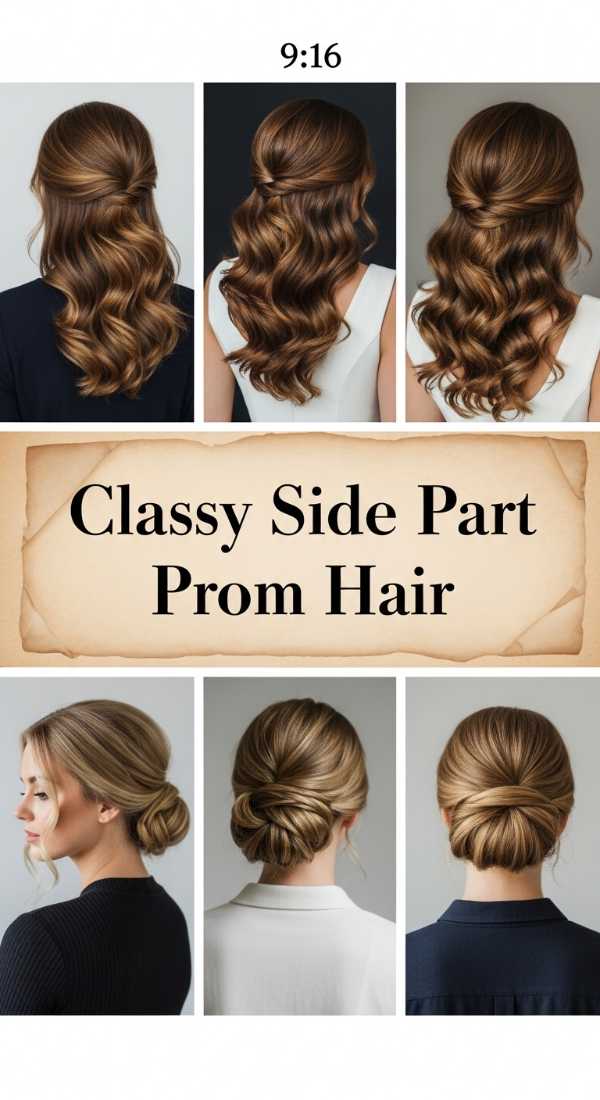 Classy Side Part Prom Hair 6a03670cd1194