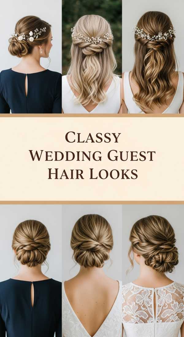 Refined Elegance: Top Modern Hair Trends for the Luxury Enthusiast Classy Wedding Guest Hair Looks 6a1425a2cb6fb
