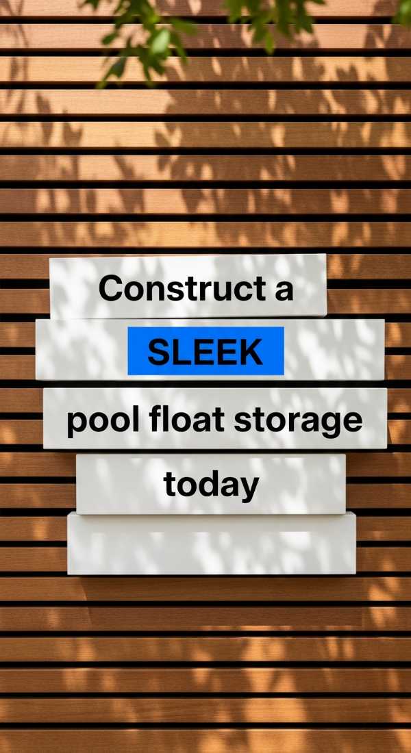 Construct A Sleek Pool Float Storage Today 69fdc28e86974