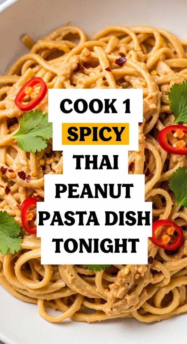 Spice Up Your Meal Prep: Refreshing Thai Pasta Dishes You'll Love Cook 1 Spicy Thai Peanut Pasta Dish Tonight 6a10a0c227879
