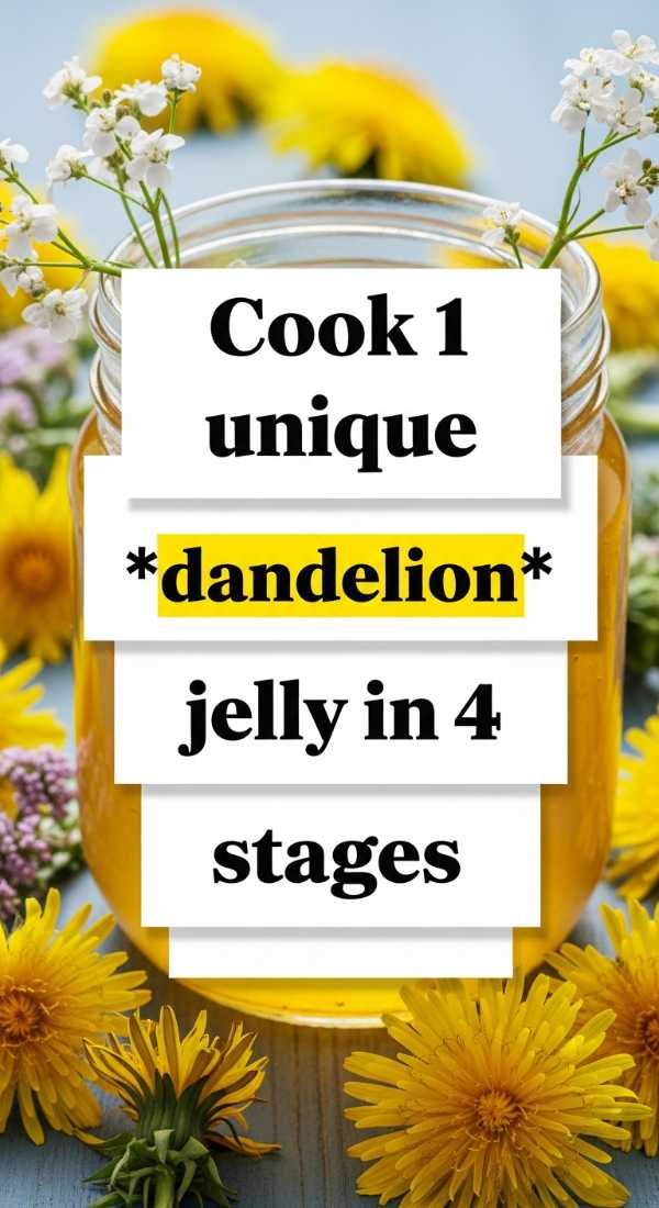 Cook 1 Unique Dandelion Jelly In 4 Stages 6a00180d83ef8
