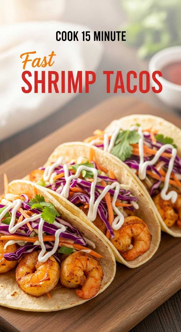 Too Hot to Cook? 10 Refreshing Meals That Won't Heat Up Your Kitchen Cook 15 Minute Shrimp Tacos For Busy Weeknights 6a0024fbecfaf