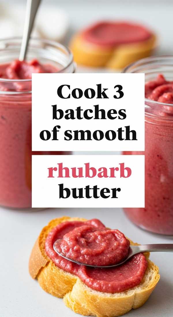 Cook 3 Batches Of Smooth Rhubarb Butter 69fd8a8b2d376