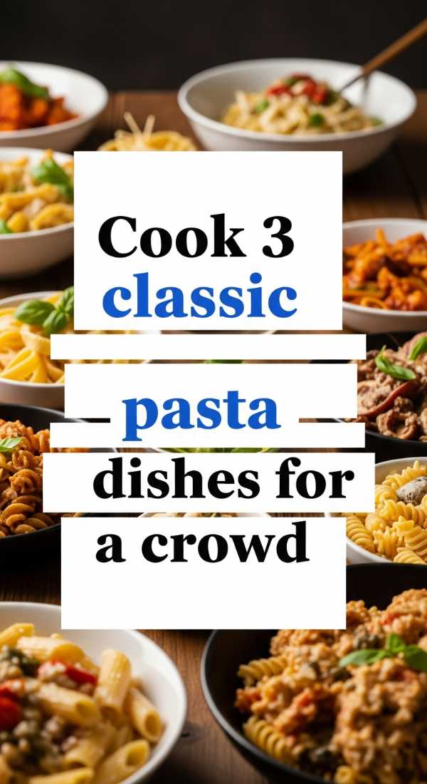 Pasta Perfection: The Ultimate Guide to Every Noodle You Love Cook 3 Classic Pasta Dishes For A Crowd 6a1097b6ed6ec