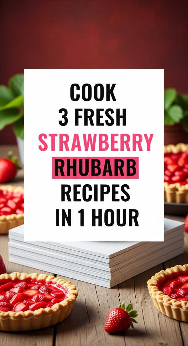 Cook 3 Fresh Strawberry Rhubarb Recipes In 1 Hour 69f8490e76173