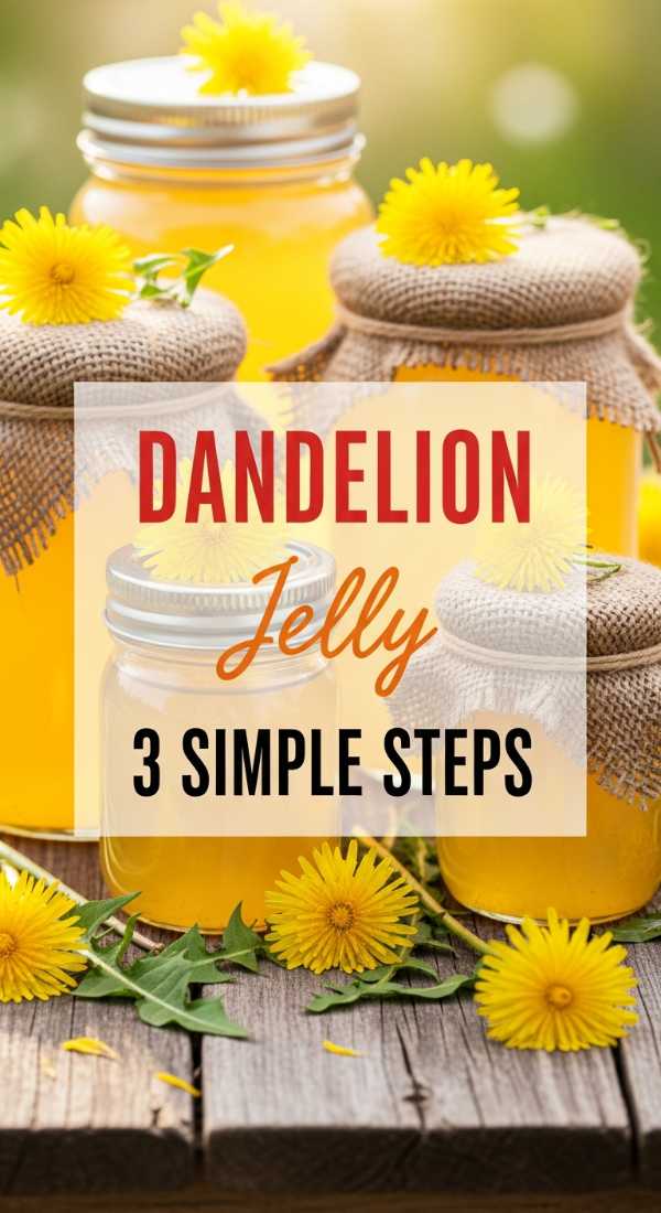 Sun, Sand, and Snacks: Your Complete Guide to Summer Cooking Cook 3 Jars Of Golden Dandelion Jelly 69fd742310c23