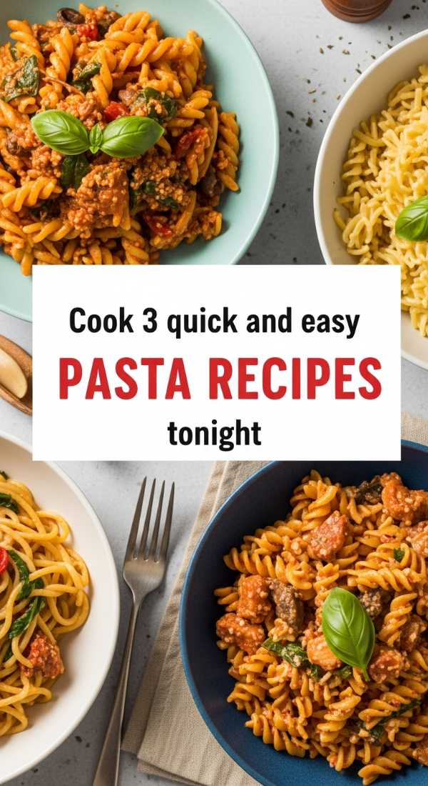 Cook 3 Quick And Easy Pasta Recipes Tonight 6a10a0adec80a